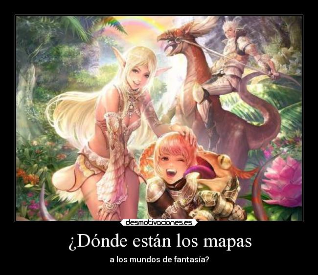 ¿Dónde están los mapas - a los mundos de fantasía?