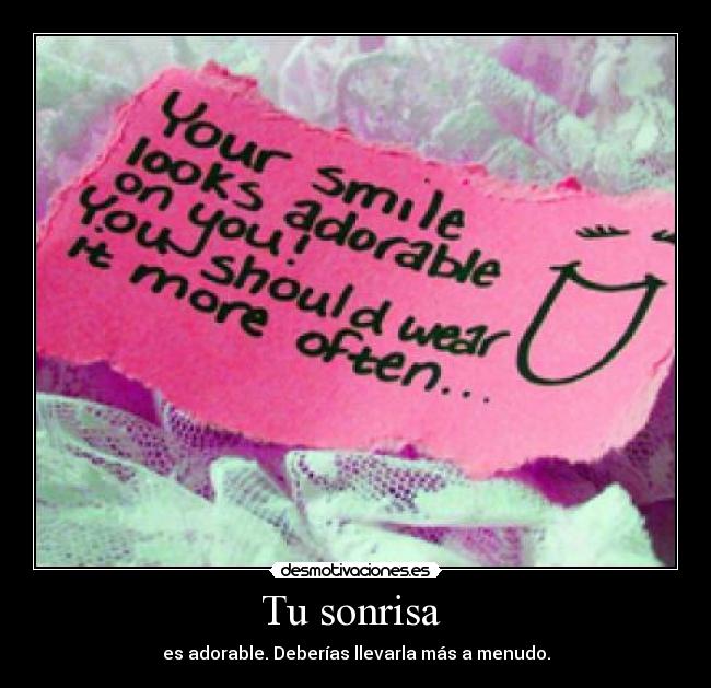 Tu sonrisa -