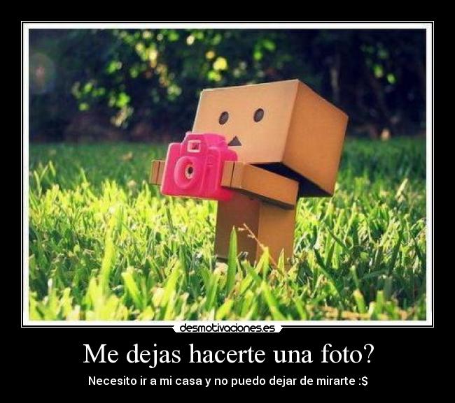 Me dejas hacerte una foto? -