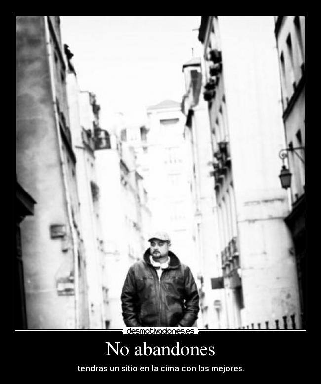 No abandones - 