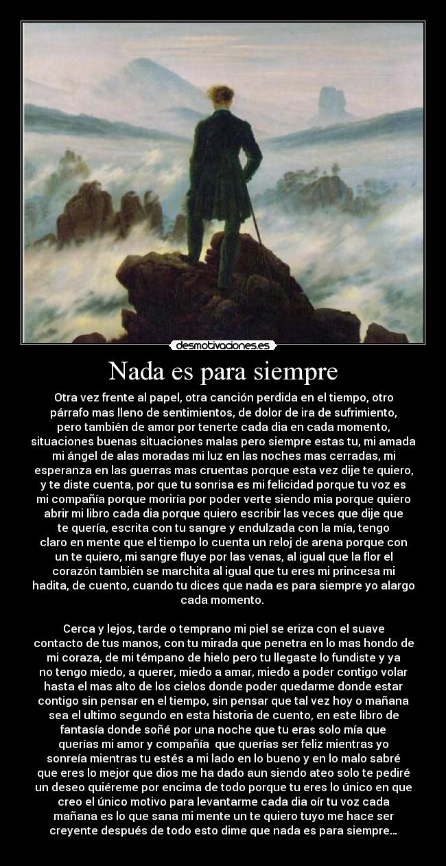 Nada es para siempre - 