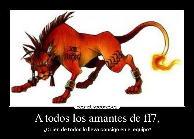 A todos los amantes de ff7, - 