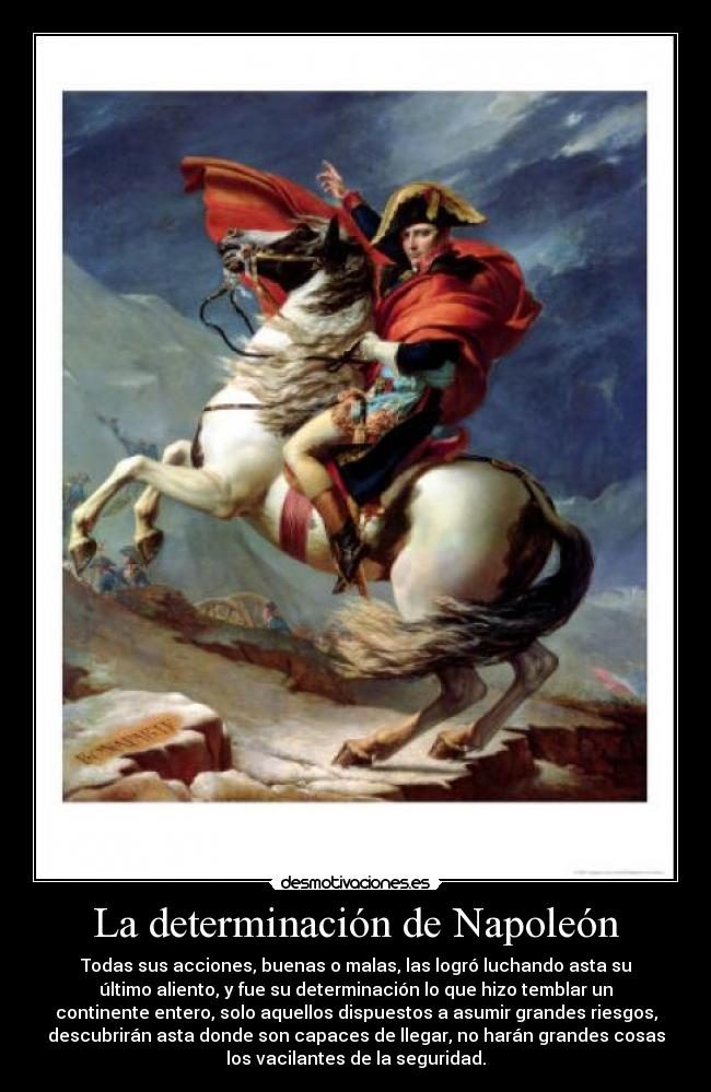 La determinación de Napoleón -