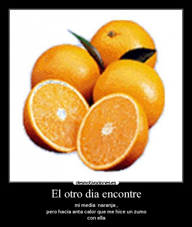 El otro dia encontre -