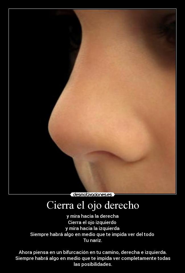 Cierra el ojo derecho - 