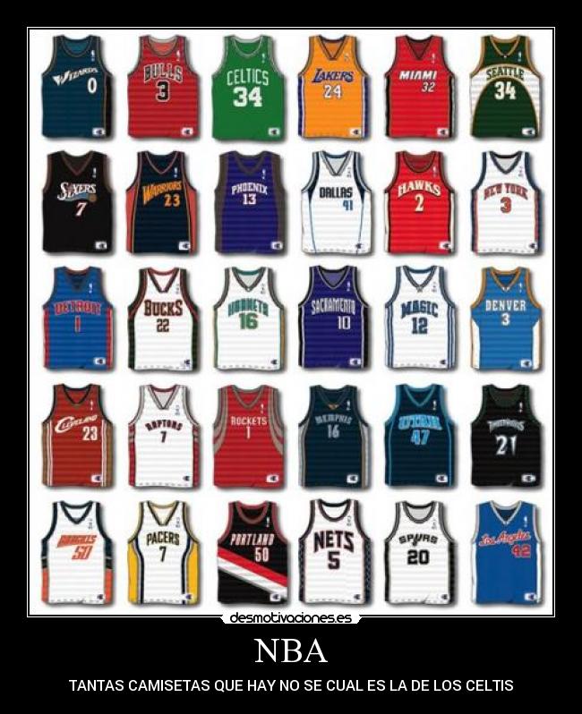 NBA - TANTAS CAMISETAS QUE HAY NO SE CUAL ES LA DE LOS CELTIS