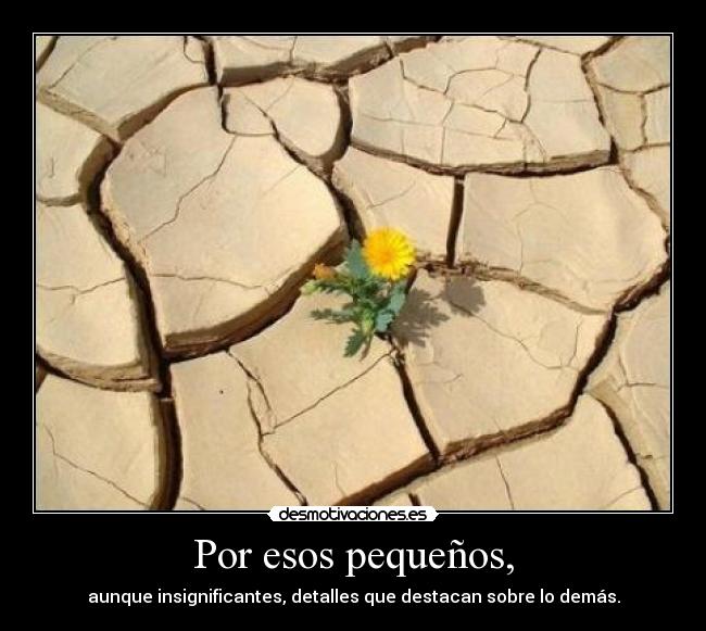Por esos pequeños, - 