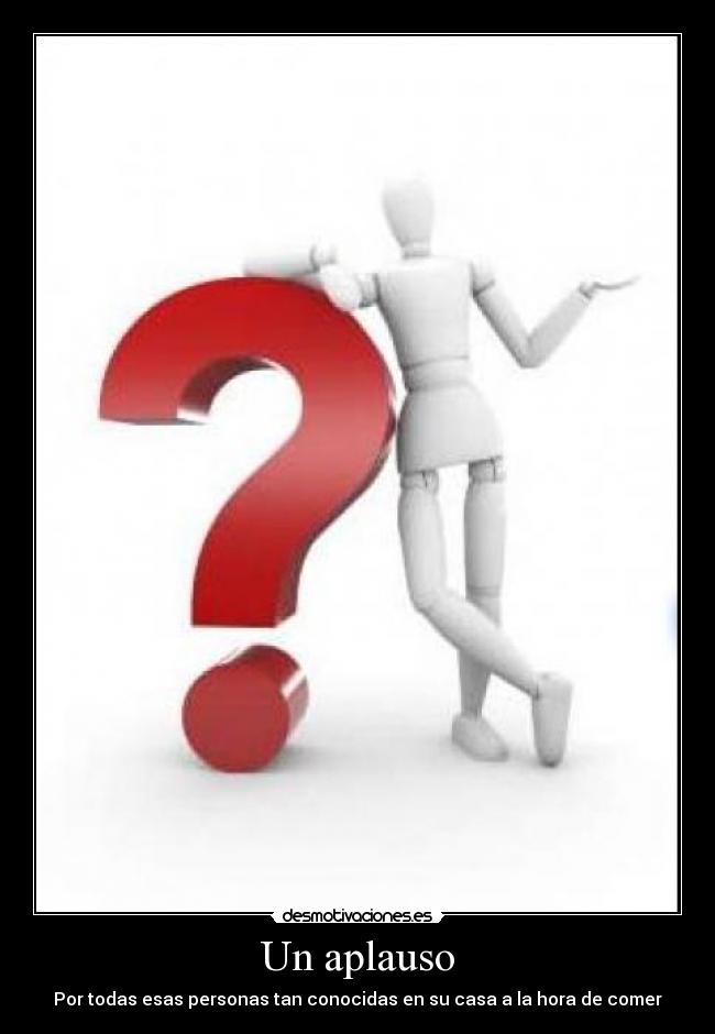 Un aplauso -