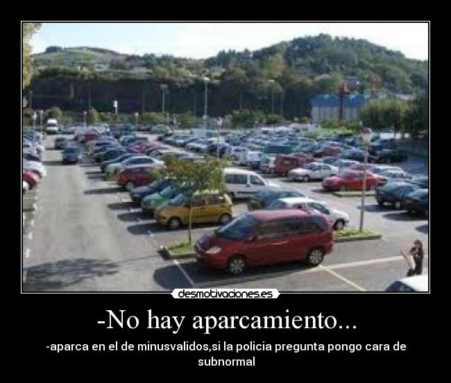 carteles aparcamiento desmotivaciones