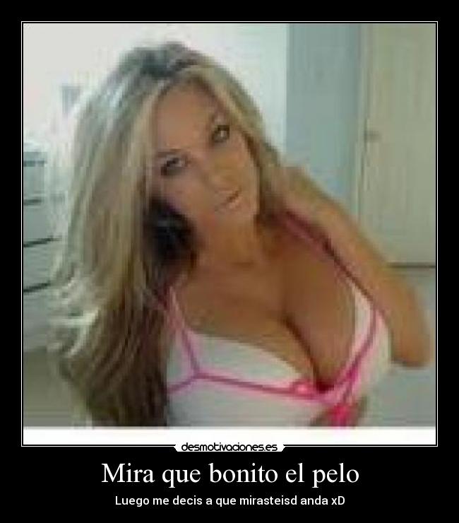 Mira que bonito el pelo - Luego me decis a que mirasteisd anda xD