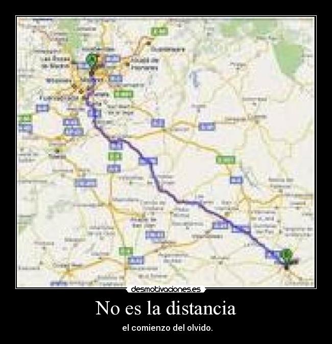 No es la distancia - 