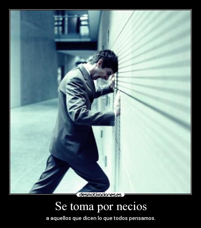 Se toma por necios -