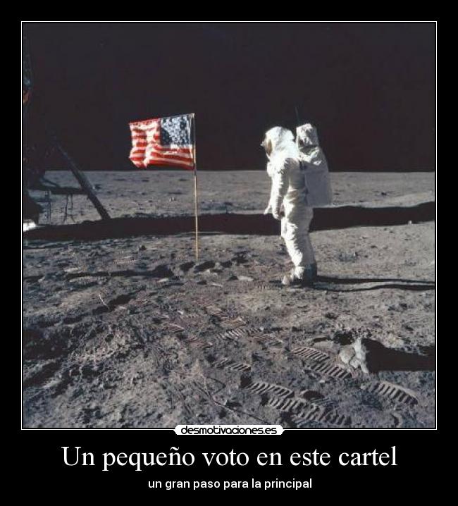 Un pequeño voto en este cartel - 