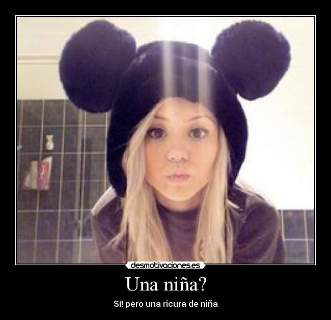 Una niña? -