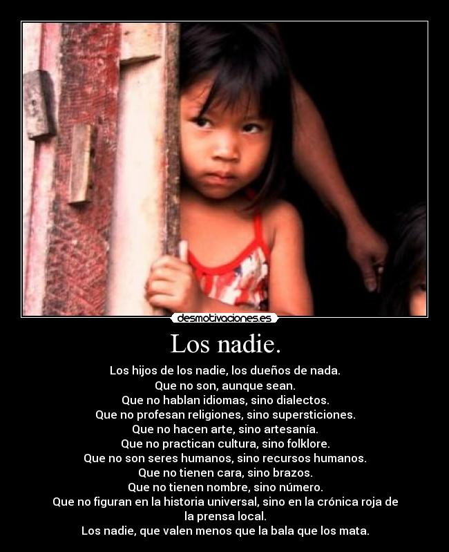 Los nadie. - 