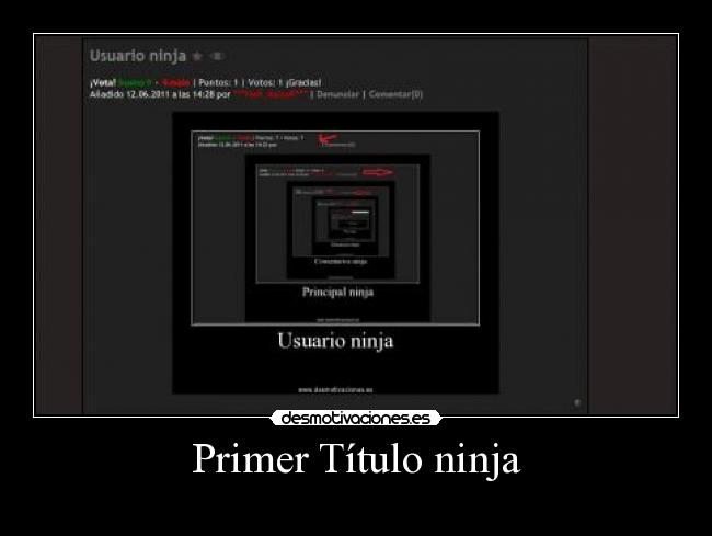 Primer Título ninja - 