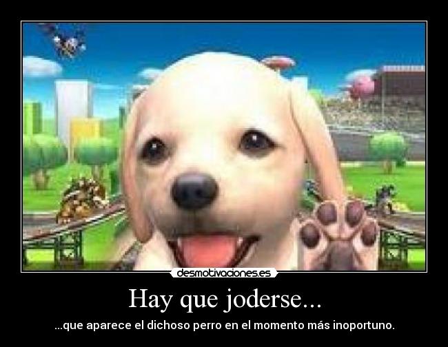Hay que joderse... -