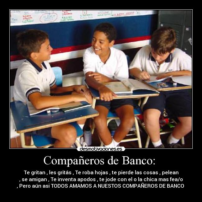 Compañeros de Banco: -