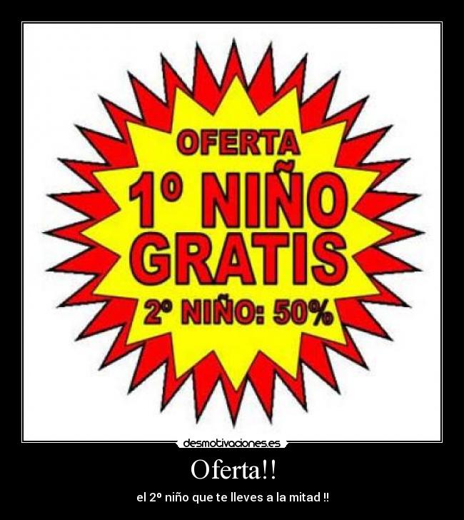 carteles oferta desmotivaciones