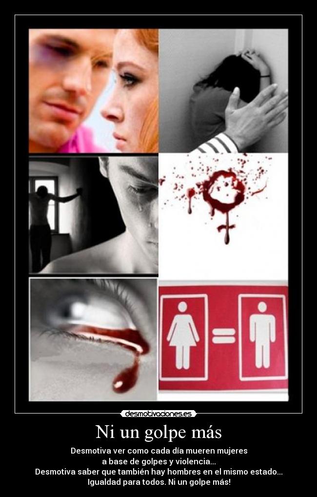 carteles golpe mujer hombre igualdad desmotivaciones