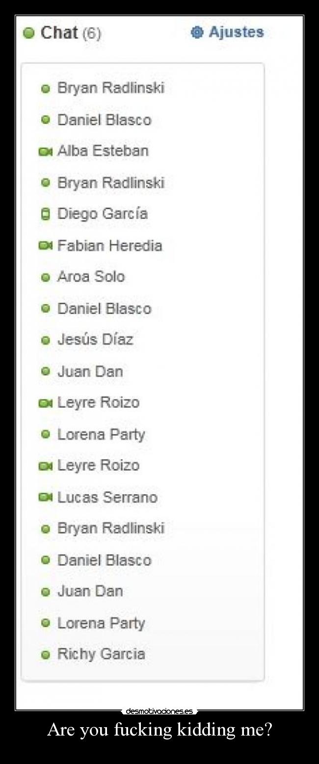 Are you fucking kidding me? -