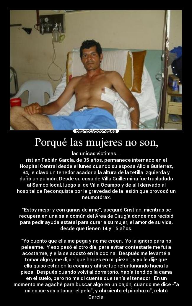 Porqué las mujeres no son, -