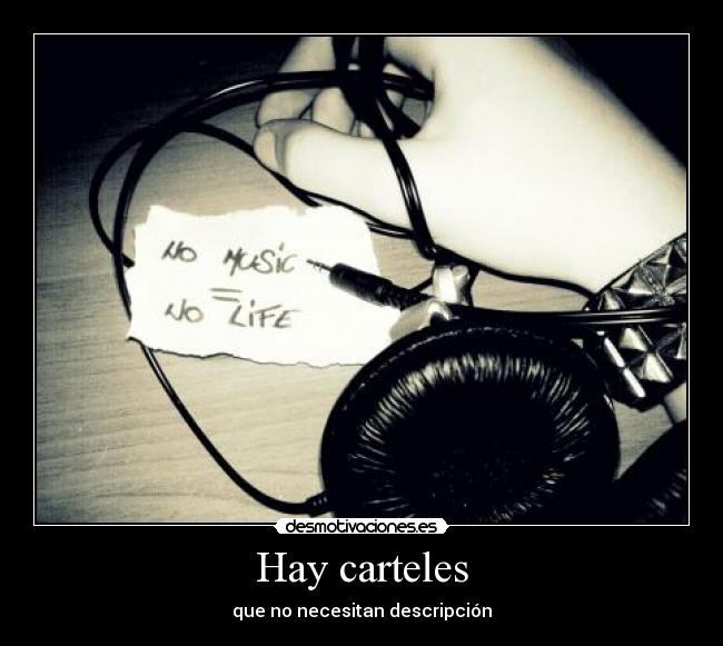 Hay carteles -