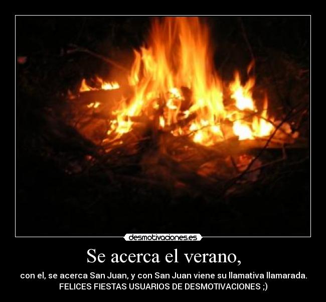 Se acerca el verano, -