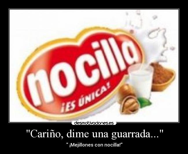 Cariño, dime una guarrada... - ¡Mejillones con nocilla!