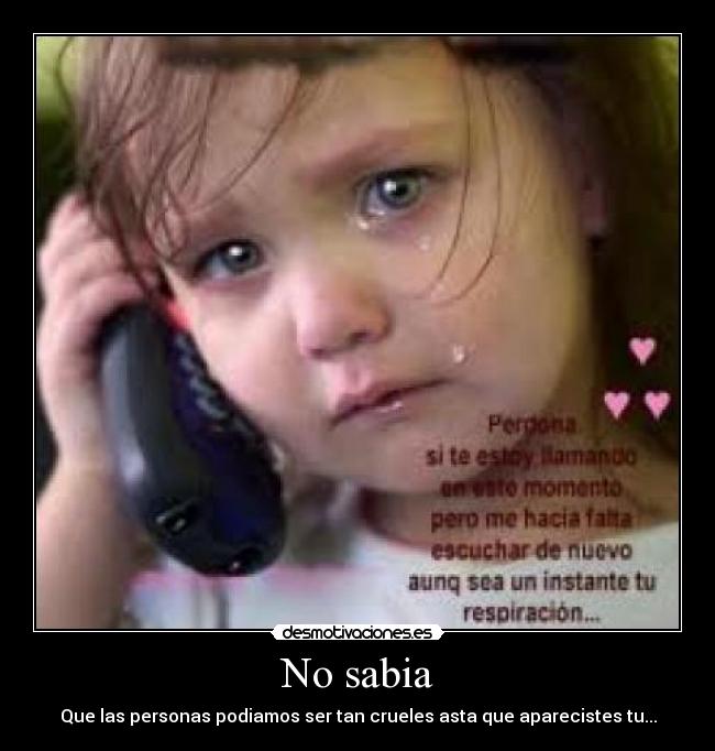 No sabia - 
