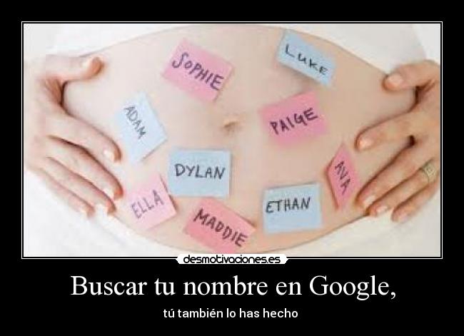 Buscar tu nombre en Google, -
