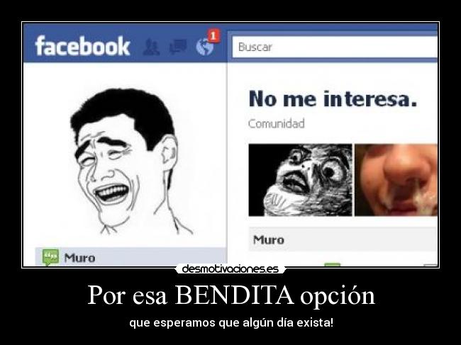 Por esa BENDITA opción -