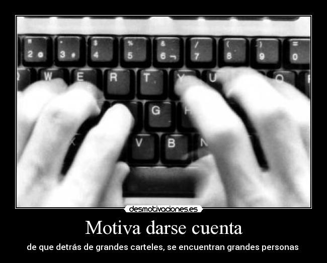 Motiva darse cuenta - 