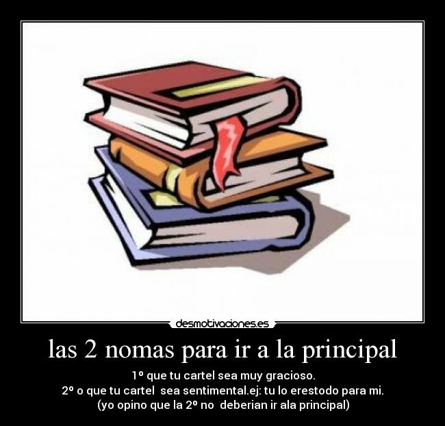 las 2 nomas para ir a la principal - 