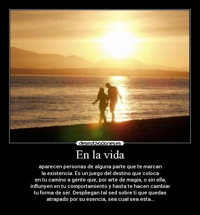 En la vida -