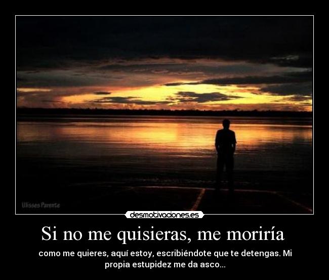 Si no me quisieras, me moriría  - 