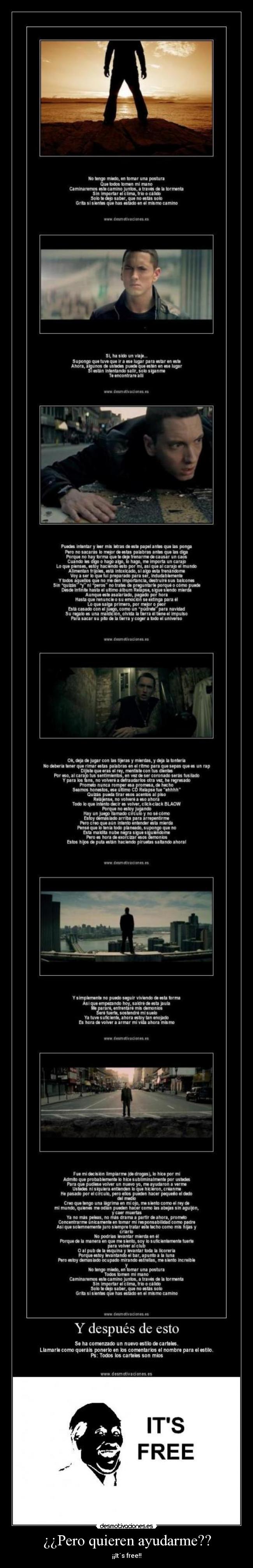 ¿¿Pero quieren ayudarme?? - ¡¡It´s free!!