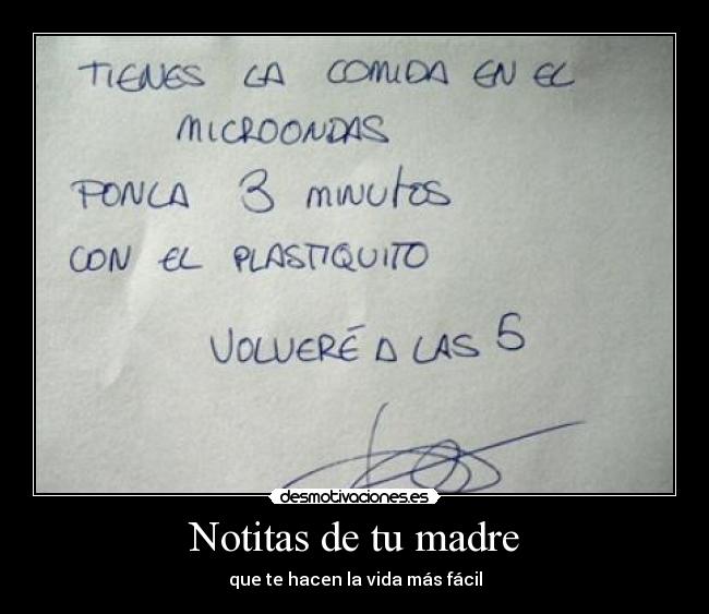 Notitas de tu madre -