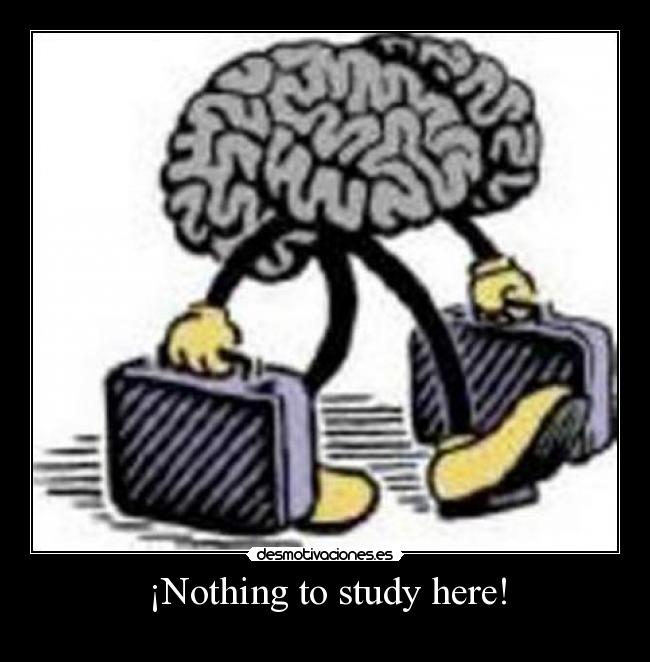 ¡Nothing to study here! -