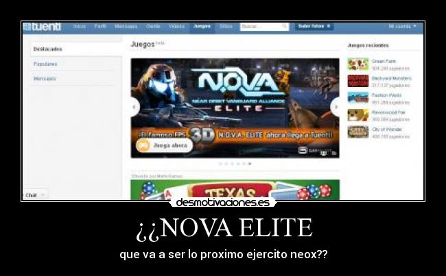 ¿¿NOVA ELITE - que va a ser lo proximo ejercito neox??