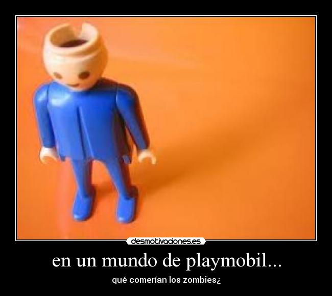 en un mundo de playmobil... - qué comerían los zombies¿