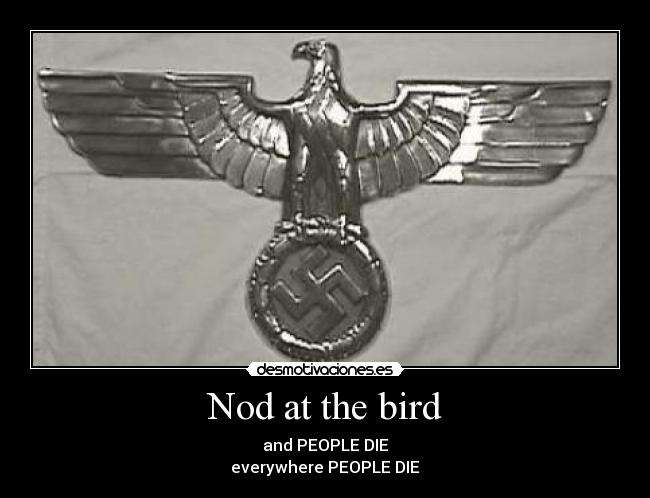 Nod at the bird -