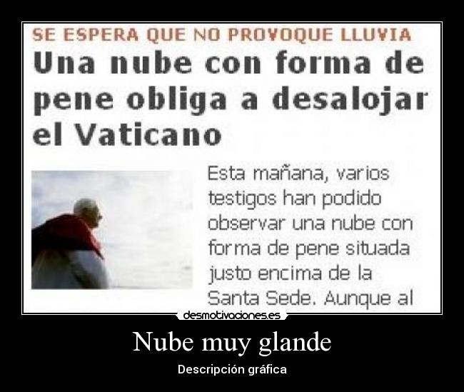 Nube muy glande - 
