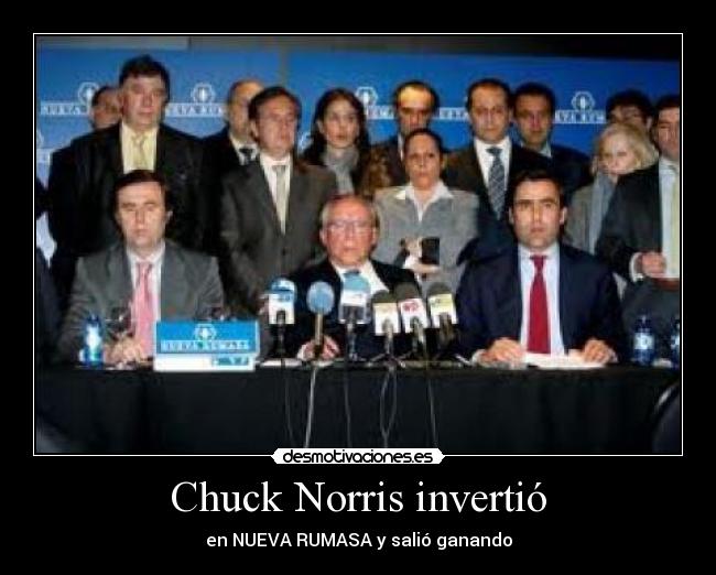 Chuck Norris invertió - en NUEVA RUMASA y salió ganando