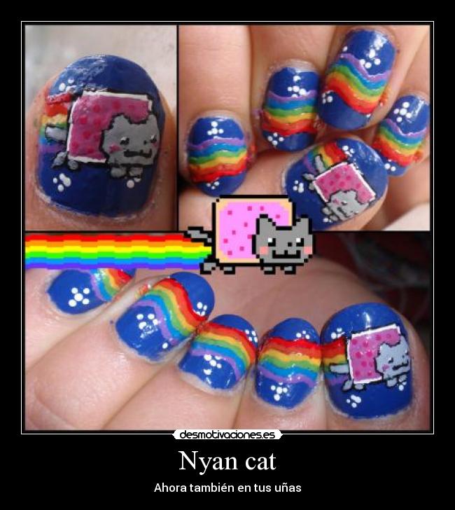 Nyan cat - Ahora también en tus uñas