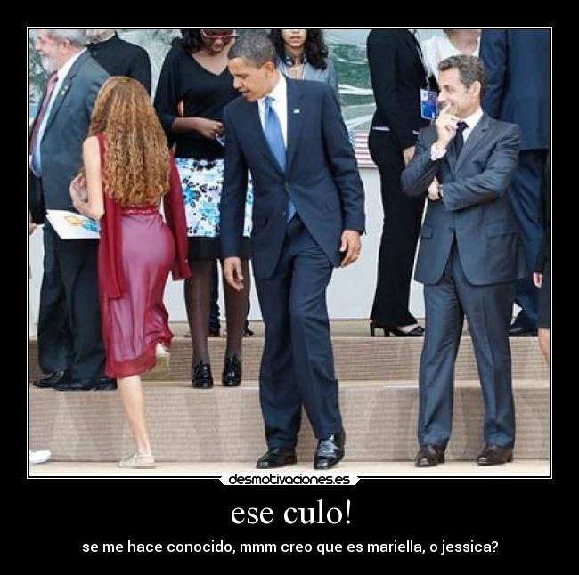 carteles obama culo trasero mirando gracioso observar presidente desmotivaciones
