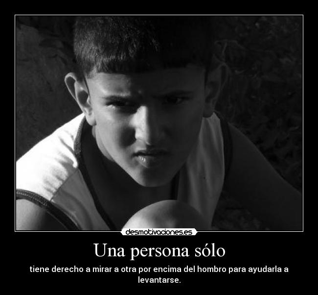 Una persona sólo - 