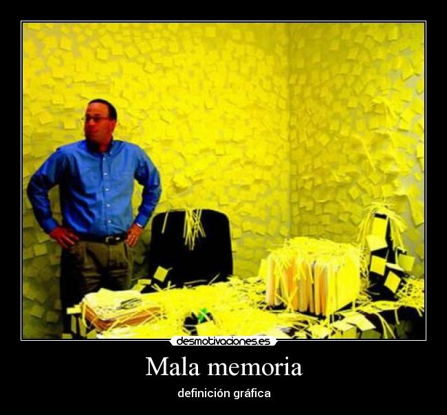 Mala memoria - definición gráfica