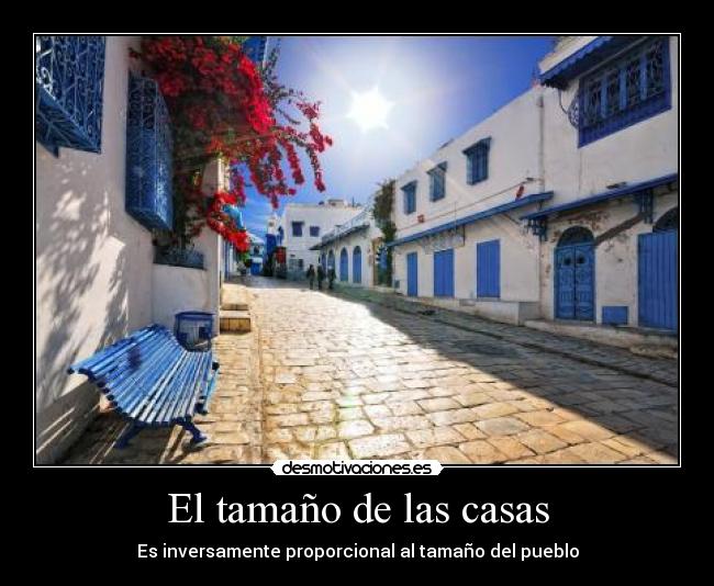 El tamaño de las casas - 