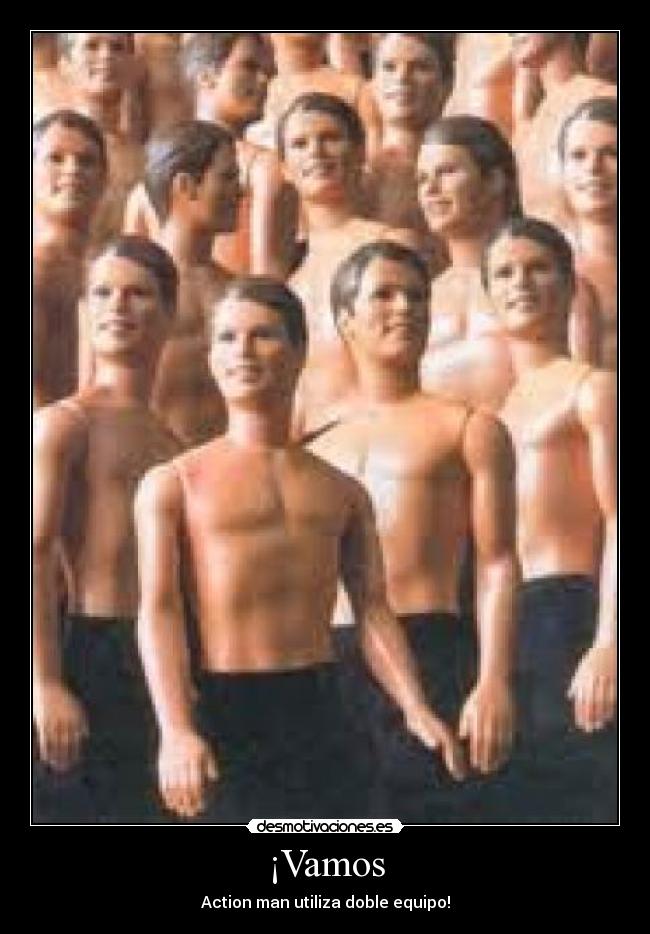 ¡Vamos - Action man utiliza doble equipo!